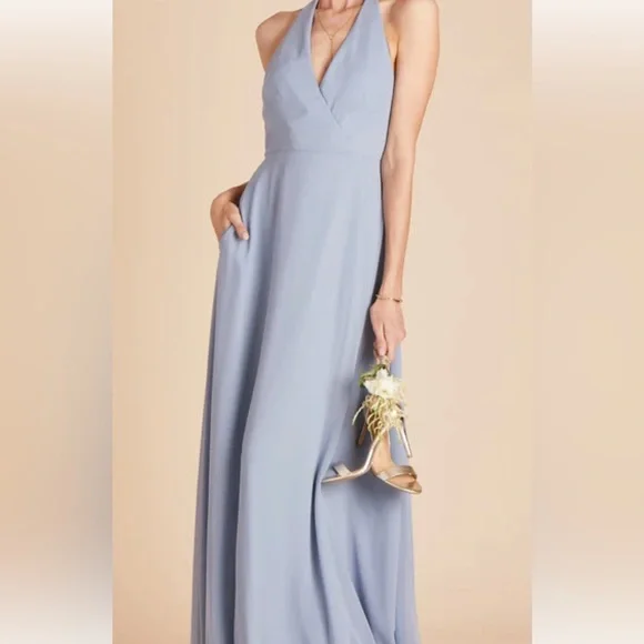 Birdy Grey | Dresses | Birdy Grey Dusty Blue Bridesmaid Dress Size Xl |  Poshmark